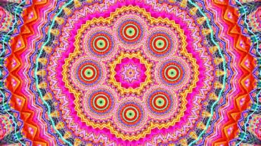 Rengi ve kaleydoskopu yöneten parlak soyut ışık