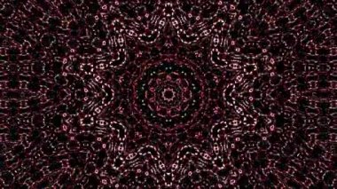 Rengi ve kaleydoskopu yöneten parlak soyut ışık