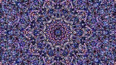 Rengi ve kaleydoskopu yöneten parlak soyut ışık