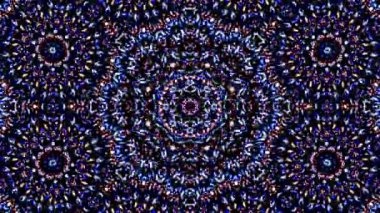 Rengi ve kaleydoskopu yöneten parlak soyut ışık