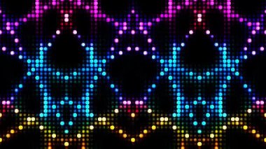 Renkli çizgilerle ince hareketleri düzenleyen parlak bir ışık.