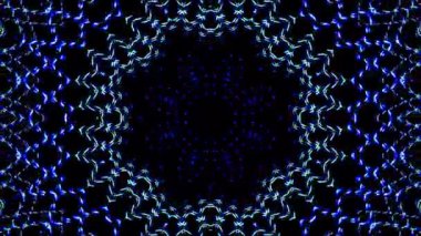 Renkli çizgilerle ince hareketleri düzenleyen parlak bir ışık.