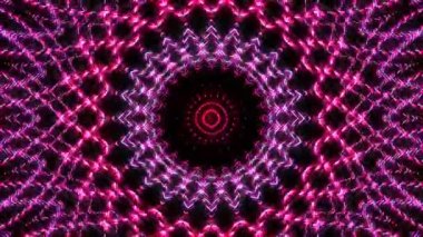 Renkli çizgilerle ince hareketleri düzenleyen parlak bir ışık.