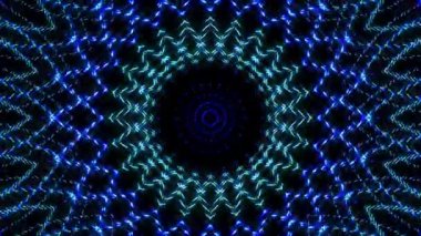 Renkli çizgilerle ince hareketleri düzenleyen parlak bir ışık.