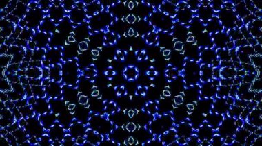 Renkli çizgilerle ince hareketleri düzenleyen parlak bir ışık.