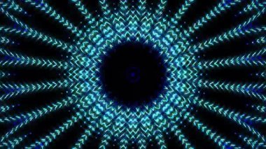 Renkli çizgilerle ince hareketleri düzenleyen parlak bir ışık.