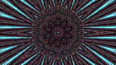 Renkli çizgilerle ince hareketleri düzenleyen parlak bir ışık.