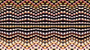 Siyah arkaplanda parlayan ışık noktalarının renkli nokta dalgası