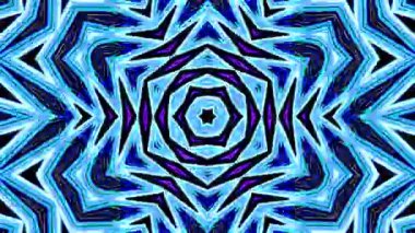 Parlayan güzel soyut bir kaleydoskop, ince hareketleri düzenleyen parlak bir ışık.