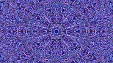 Parlayan güzel soyut bir kaleydoskop, ince hareketleri düzenleyen parlak bir ışık.