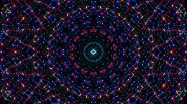 Hareket eden siyah arkaplanı değiştiren titreşimli, parlak ışığın güzel videoları