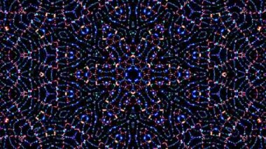 Hareket eden siyah arkaplanı değiştiren titreşimli, parlak ışığın güzel videoları