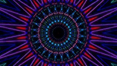 Hareket eden siyah arkaplanı değiştiren titreşimli, parlak ışığın güzel videoları