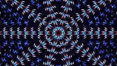 Hareket eden siyah arkaplanı değiştiren titreşimli, parlak ışığın güzel videoları