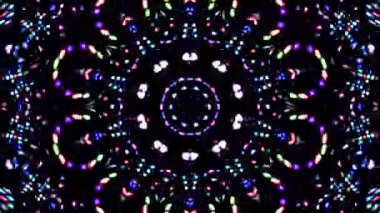 Hareket eden siyah arkaplanı değiştiren titreşimli, parlak ışığın güzel videoları