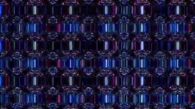 Hareket eden siyah arkaplanı değiştiren titreşimli, parlak ışığın güzel videoları