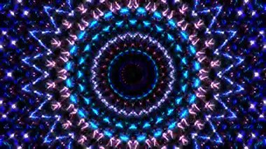 Hareket eden siyah arkaplanı değiştiren titreşimli, parlak ışığın güzel videoları