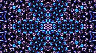 Hareket eden siyah arkaplanı değiştiren titreşimli, parlak ışığın güzel videoları