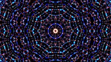 Hareket eden siyah arkaplanı değiştiren titreşimli, parlak ışığın güzel videoları