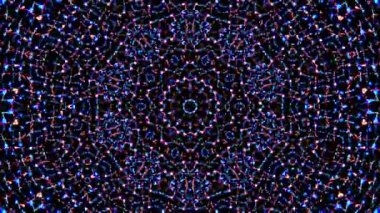 Hareket eden siyah arkaplanı değiştiren titreşimli, parlak ışığın güzel videoları