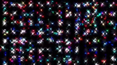 Hareket eden siyah arkaplanı değiştiren titreşimli, parlak ışığın güzel videoları