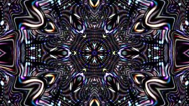 Hareket eden siyah arkaplanı değiştiren titreşimli, parlak ışığın güzel videoları