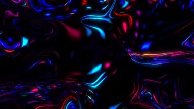 çizgi dalga hareketi, renkli, siyah arkaplan üzerinde