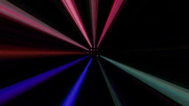 çizgi dalga hareketi, renkli, siyah arkaplan üzerinde