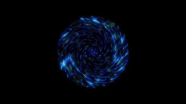 Siyah arka plan. Gösteriş için, renkli parlak süsler. yuvarlak şekil