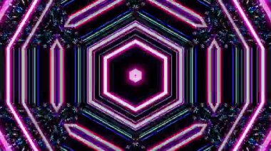 Parlayan güzel soyut çizgi, ince hareketleri düzenleyen parlak bir ışık.