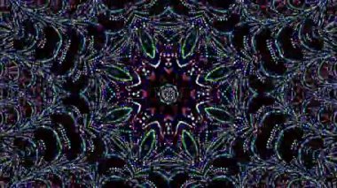 Siyah arkaplandaki renkli çizgilerle ince hareketleri düzenleyen, parıldayan, parlak güzel videolar.