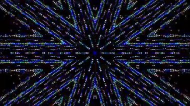 Siyah arkaplandaki renkli çizgilerle ince hareketleri düzenleyen, parıldayan, parlak güzel videolar.