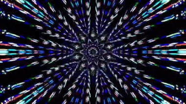 Siyah arkaplandaki renkli çizgilerle ince hareketleri düzenleyen, parıldayan, parlak güzel videolar.