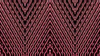 Çok renkli dokularda soyut arka planların güzel video çizgileri. Kırmızı renk yansıması ile