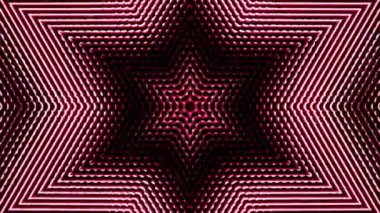 Çok renkli dokularda soyut arka planların güzel video çizgileri. Kırmızı renk yansıması ile