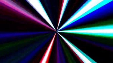 Çizgili dalgalar. Arkaplanda parlayan renkli noktalar.