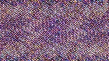 Çizgili dalgalar, arka planda parlayan renkli noktalar.