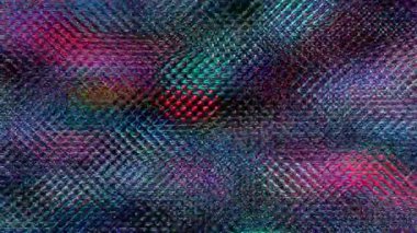 Çizgili dalgalar. Arkaplanda parlayan renkli noktalar.