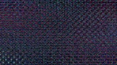 Çizgili dalgalar. Arkaplanda parlayan renkli noktalar.