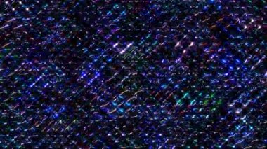 Parlak çizgiler, siyah arkaplanda dalga hareketini ayarlar.