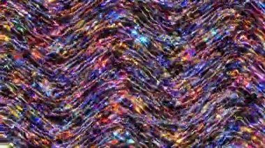 Parlak çizgiler, siyah arkaplanda dalga hareketini ayarlar.