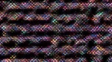 Parlak çizgiler, siyah arkaplanda dalga hareketini ayarlar.