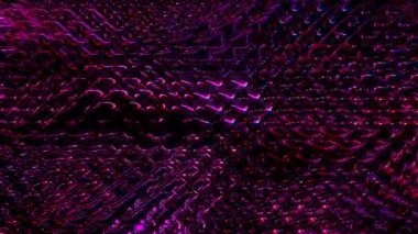 Parlak çizgiler, siyah arkaplanda dalga hareketini ayarlar.