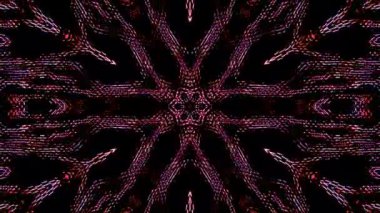 Parlak çizgiler, siyah arkaplanda dalga hareketini ayarlar.