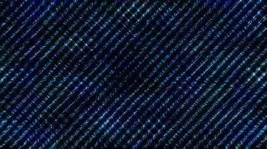 Parlak çizgiler, siyah arkaplanda dalga hareketini ayarlar.