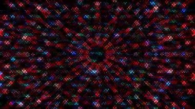 soyut çizgiler merkezde parlayan renkli ışık, siyah arkaplan