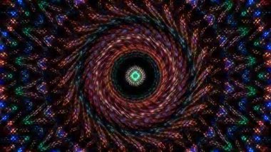 soyut çizgiler merkezde parlayan renkli ışık, siyah arkaplan