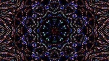 soyut çizgiler merkezde parlayan renkli ışık, siyah arkaplan