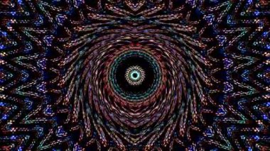 soyut çizgiler merkezde parlayan renkli ışık, siyah arkaplan