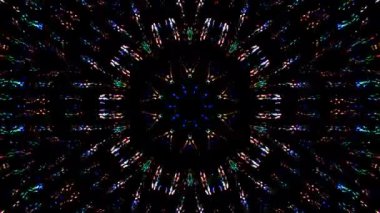 soyut çizgiler merkezde parlayan renkli ışık, siyah arkaplan